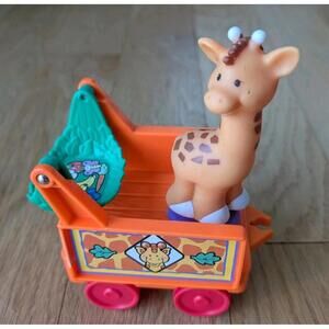 Fisher Price Little People SAFARI ZOO TRAIN Replacement CAR SWING Giraffe 2001